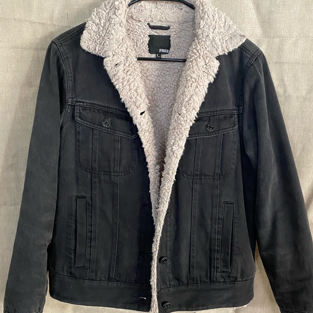 Wilfred Free Sherpa lined jean jacket